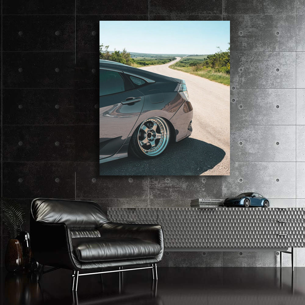 Honda Civic in Nature - Compact Elegance and Efficiency