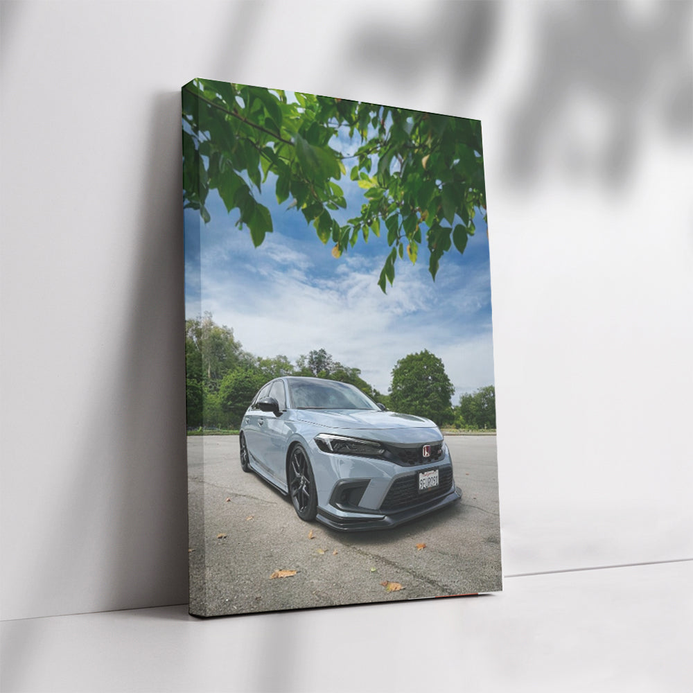 Honda Civic in Natural Setting - Fuel-Efficient and Reliable