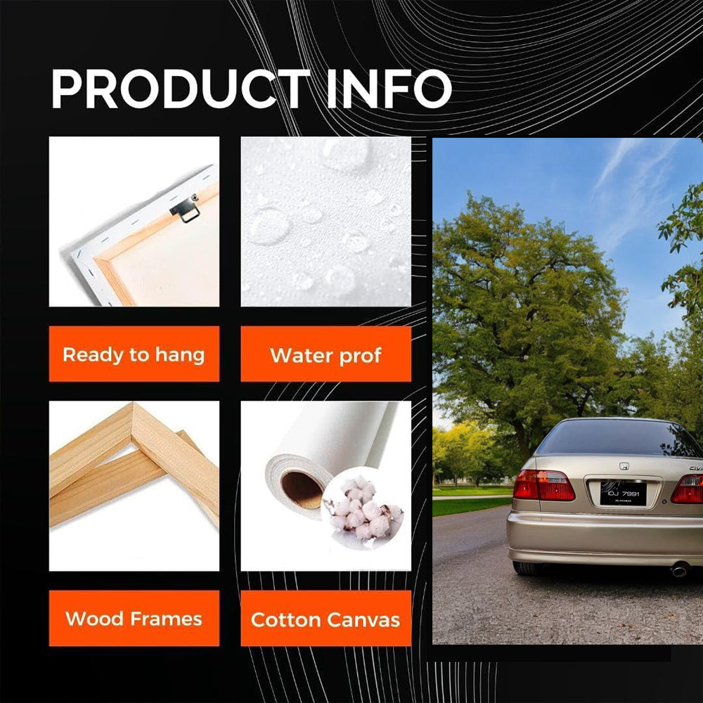 Honda Civic Exploring Nature - Sleek and Adventurous