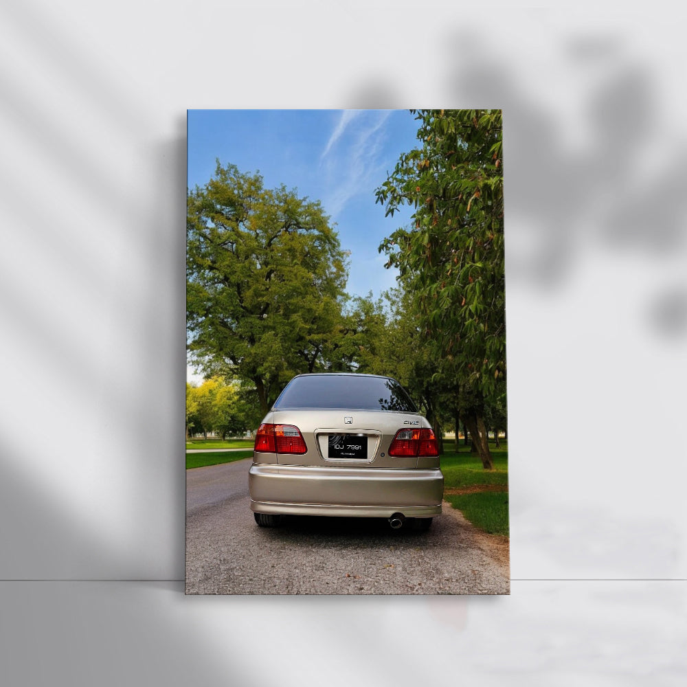 Honda Civic Exploring Nature - Sleek and Adventurous