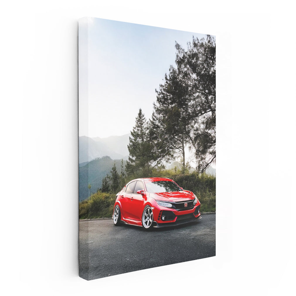Honda Civic in Mountains - Adventure Awaits