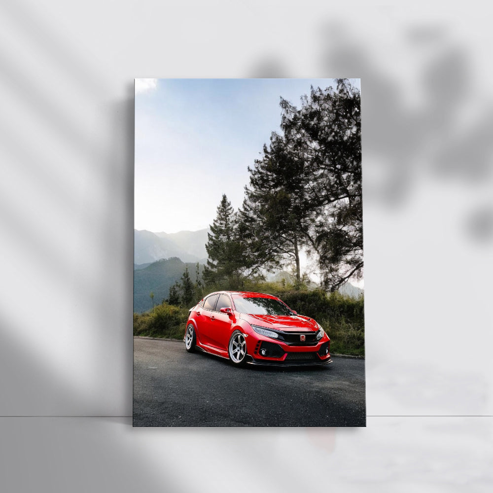 Honda Civic in Mountains - Adventure Awaits