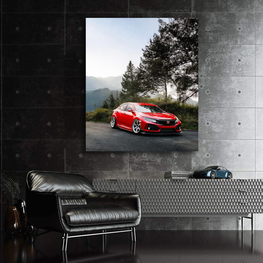 Honda Civic in Mountains - Adventure Awaits