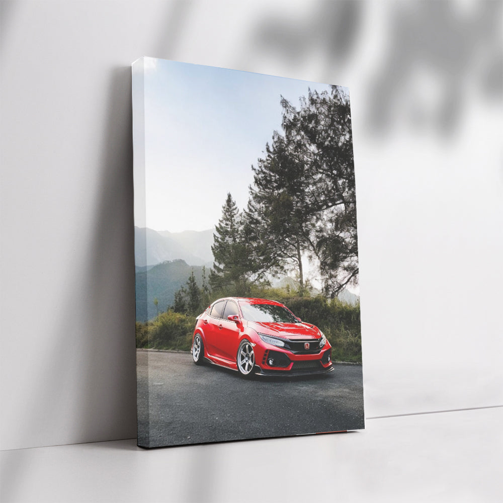 Honda Civic in Mountains - Adventure Awaits