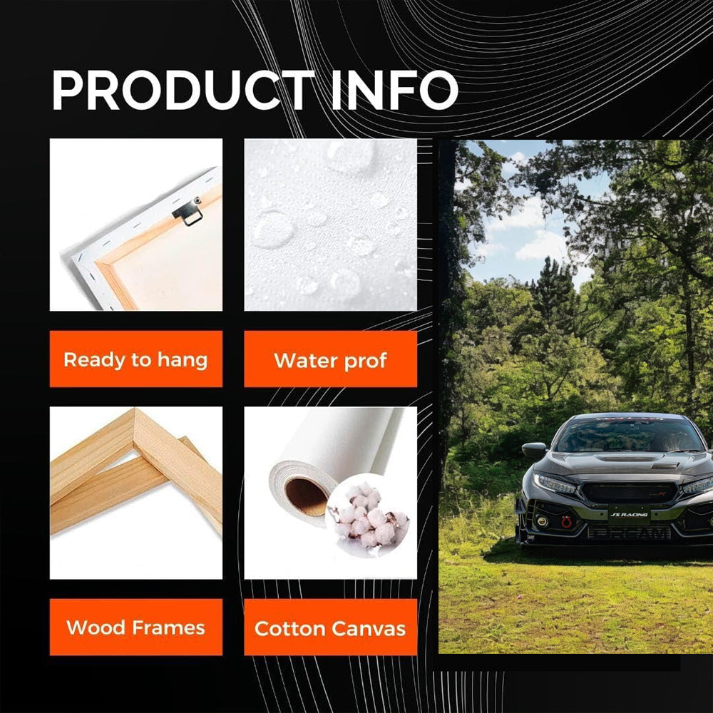 Honda Civic in Forest - Compact Adventure Machine