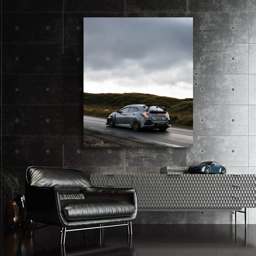 Honda Civic Driving Through Clouds - Reliable and Stylish