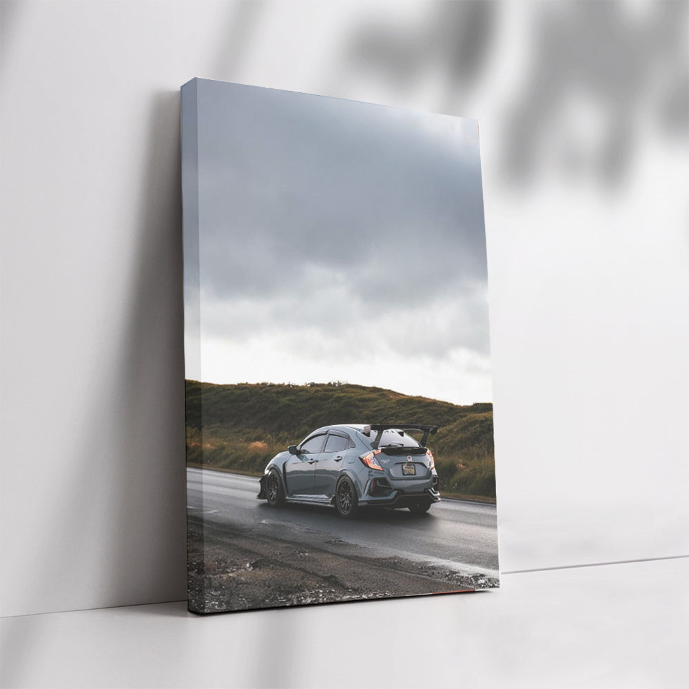 Honda Civic Driving Through Clouds - Reliable and Stylish