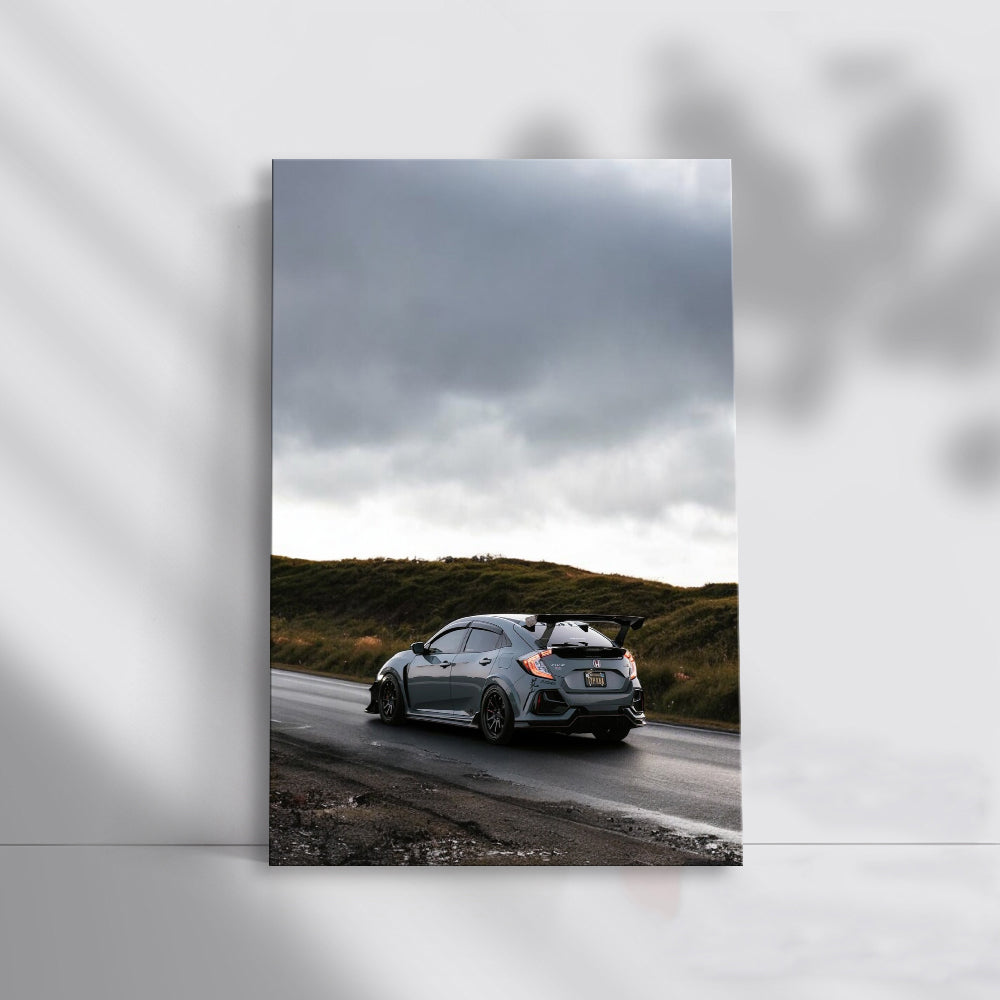 Honda Civic Driving Through Clouds - Reliable and Stylish