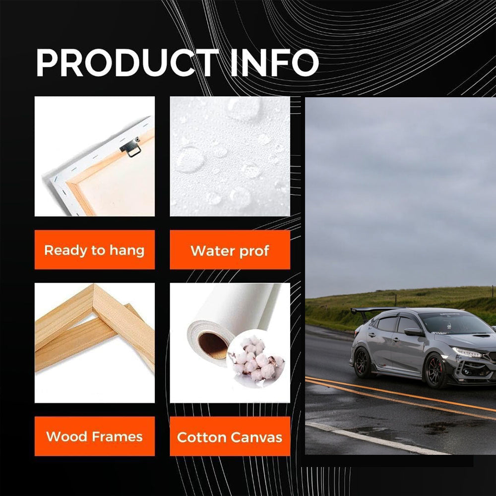 Honda Civic Driving on Cloudy Day - Stylish and Reliable