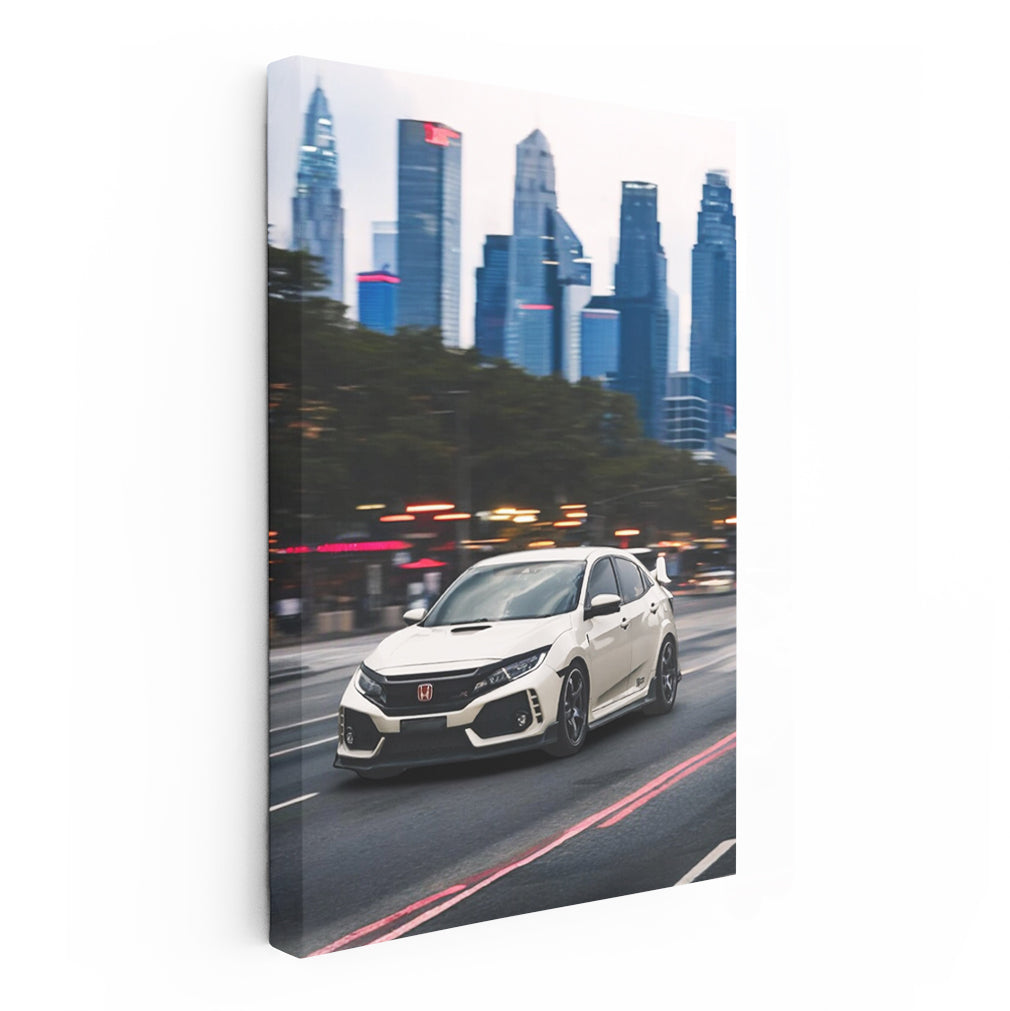 Honda Civic Cruising Kyoto Streets - Stylish and Reliable