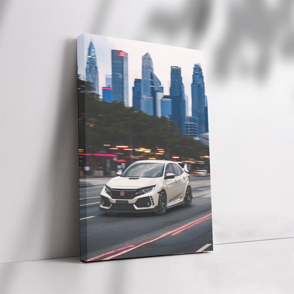 Honda Civic Cruising Kyoto Streets - Stylish and Reliable