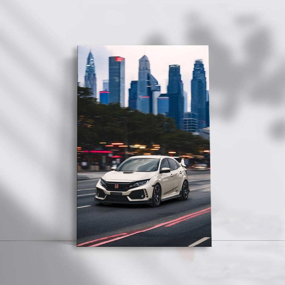 Honda Civic Cruising Kyoto Streets - Stylish and Reliable
