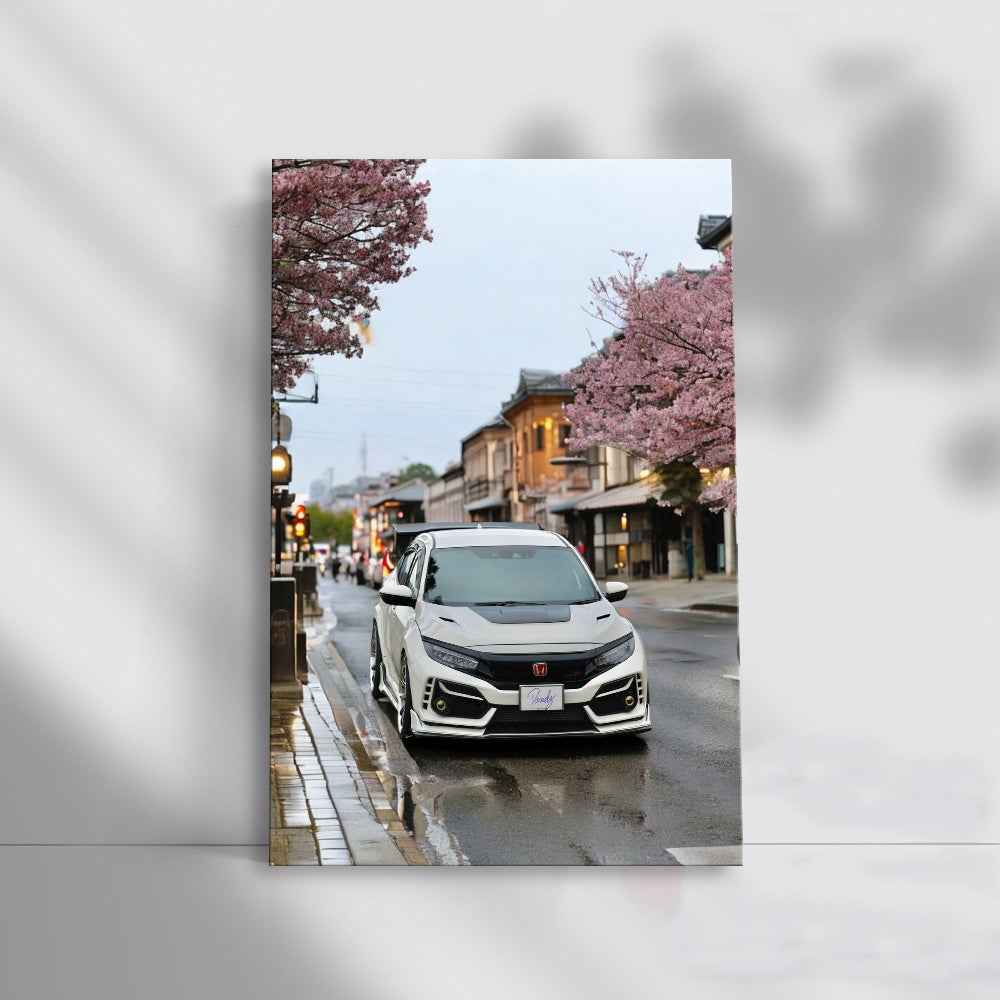 Honda Civic Cruising Kyoto Streets - Reliable and Stylish