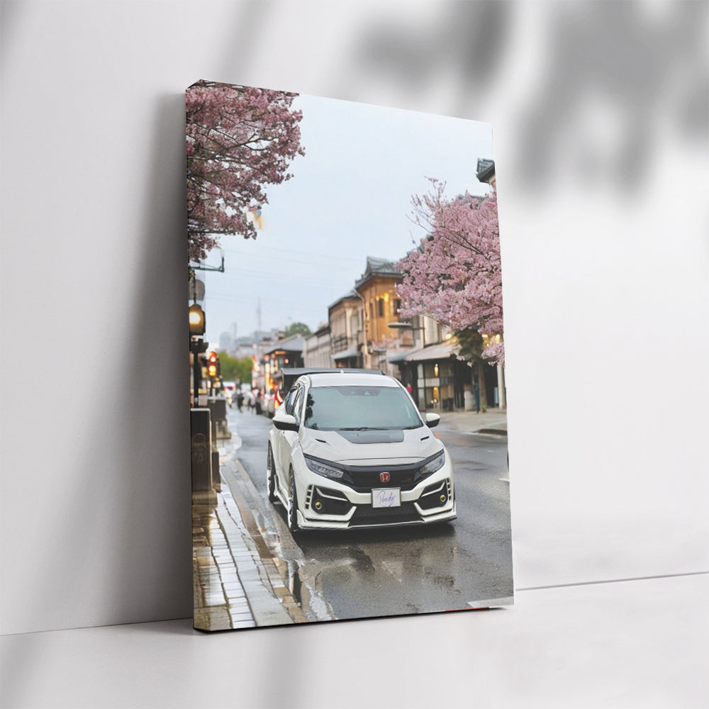 Honda Civic Cruising Kyoto Streets - Reliable and Stylish