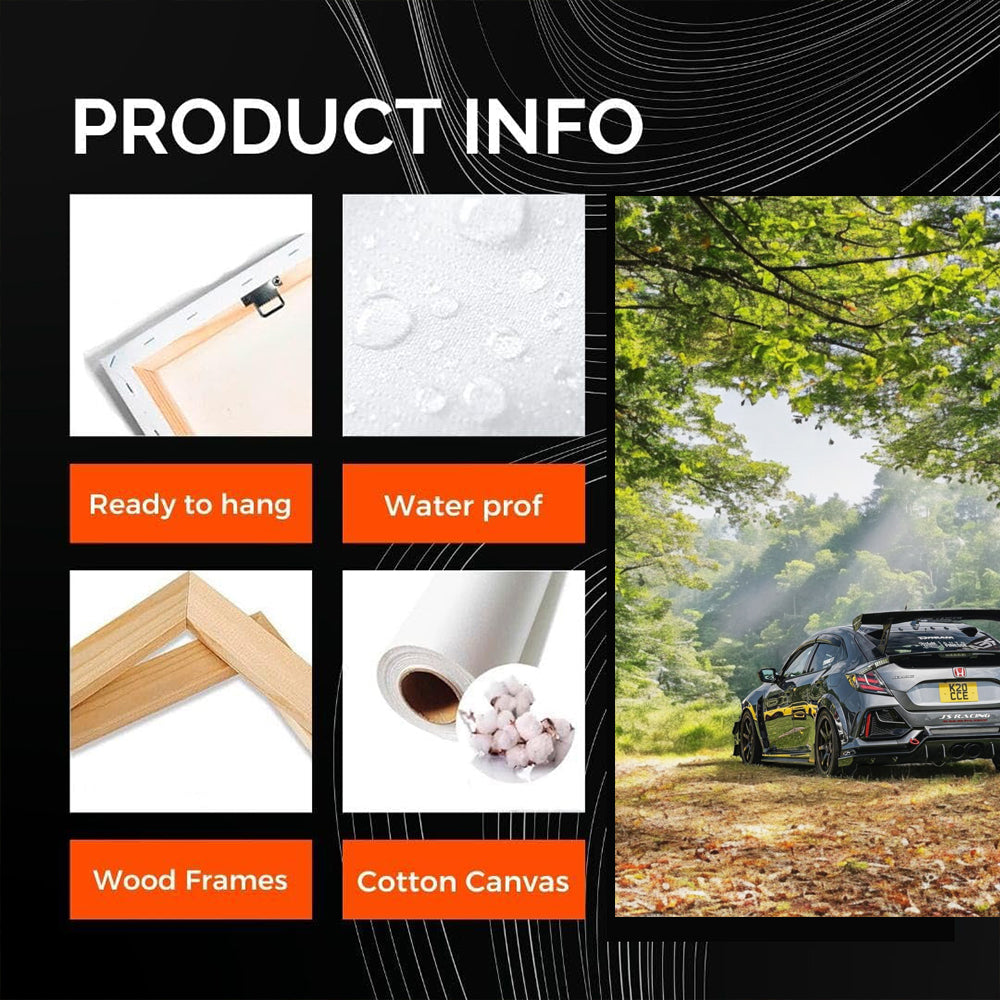 Silver Honda Civic in Forest - Elegant and Reliable