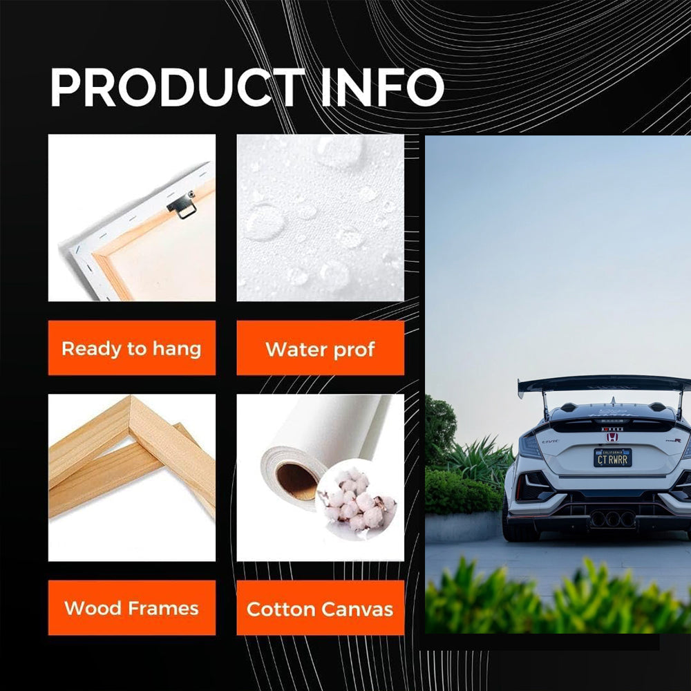 Honda Civic in White - Parked Elegance - Reliable and Stylish