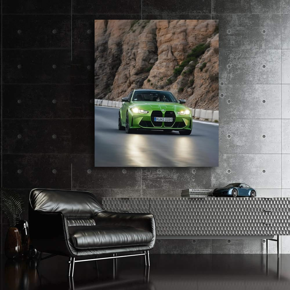Dynamic Juicy Green BMW M3 G80 Racing Ahead in Style