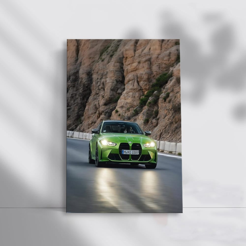 Dynamic Juicy Green BMW M3 G80 Racing Ahead in Style