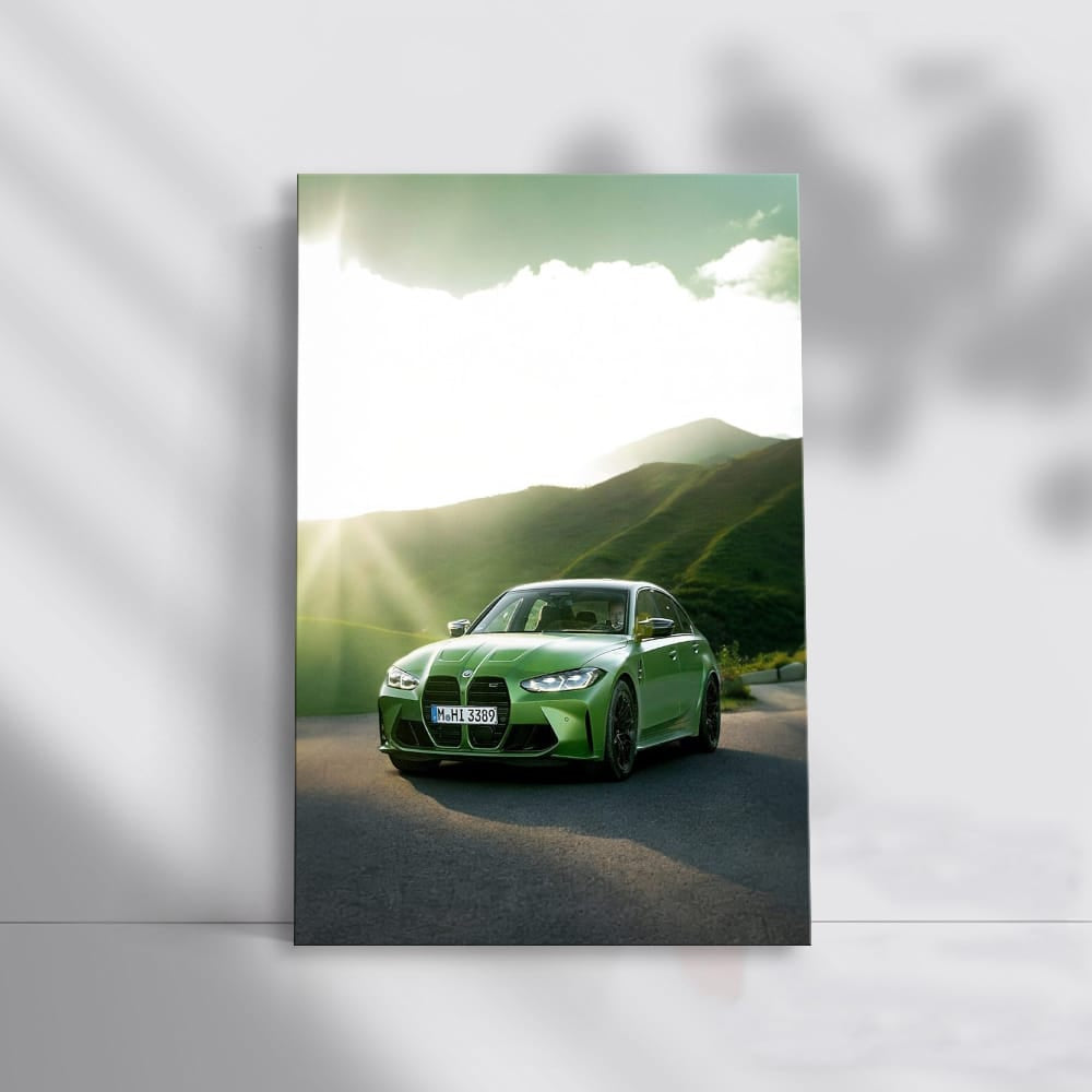 Vibrant Green BMW M3 G80 Conquers Mountain Roads - Dynamic Power