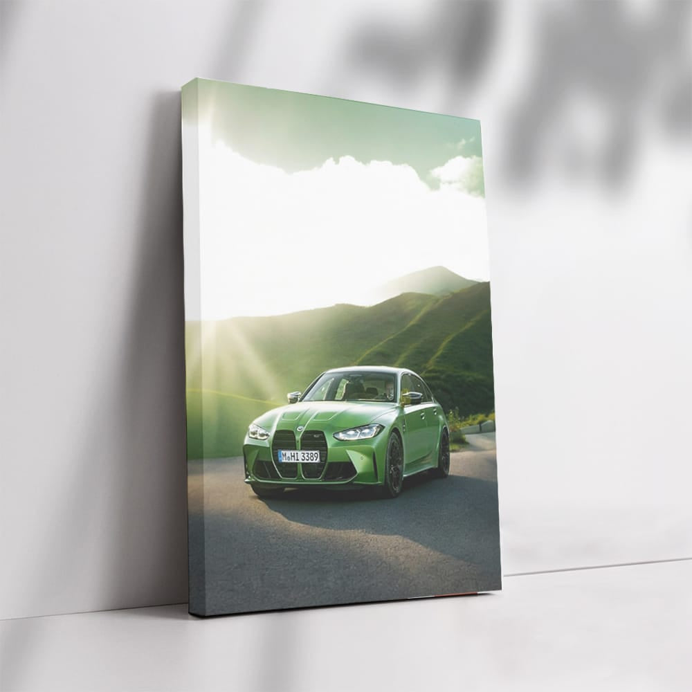 Vibrant Green BMW M3 G80 Conquers Mountain Roads - Dynamic Power