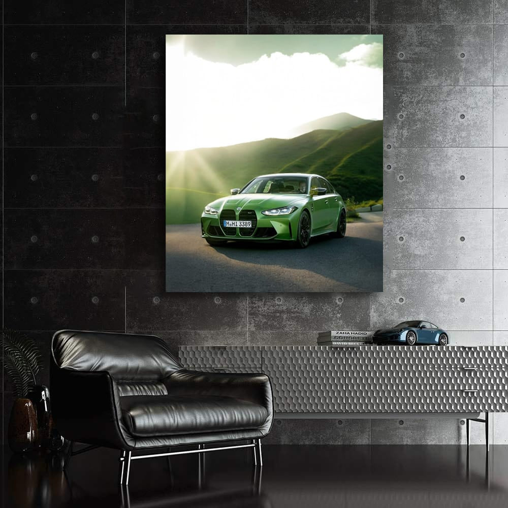 Vibrant Green BMW M3 G80 Conquers Mountain Roads - Dynamic Power