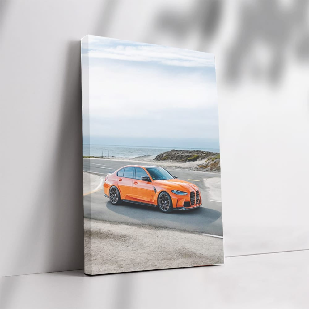 Juicy Orange Bmw M3 G8 Wall Art