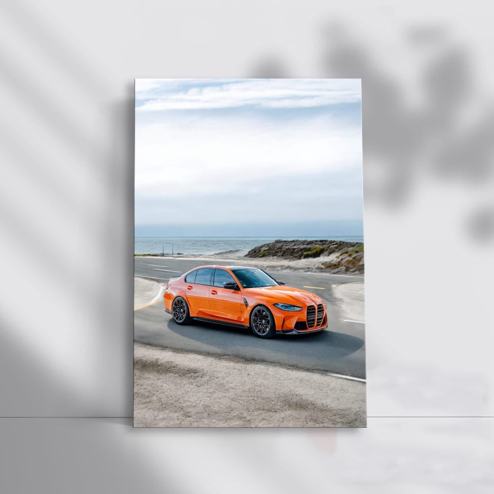 Juicy Orange Bmw M3 G8 Wall Art