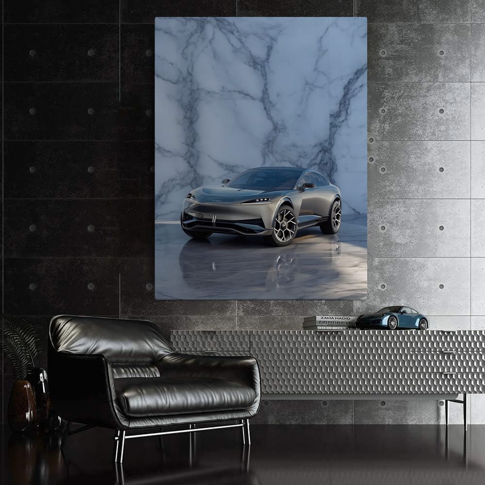 Karma Ivara on Marble Background - Elegance in Motion