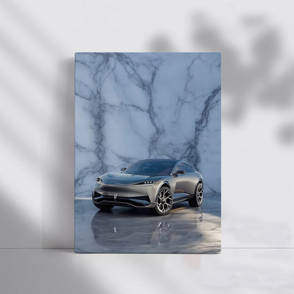 Karma Ivara on Marble Background - Elegance in Motion