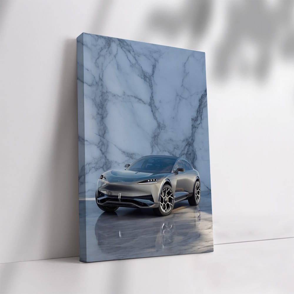 Karma Ivara on Marble Background - Elegance in Motion