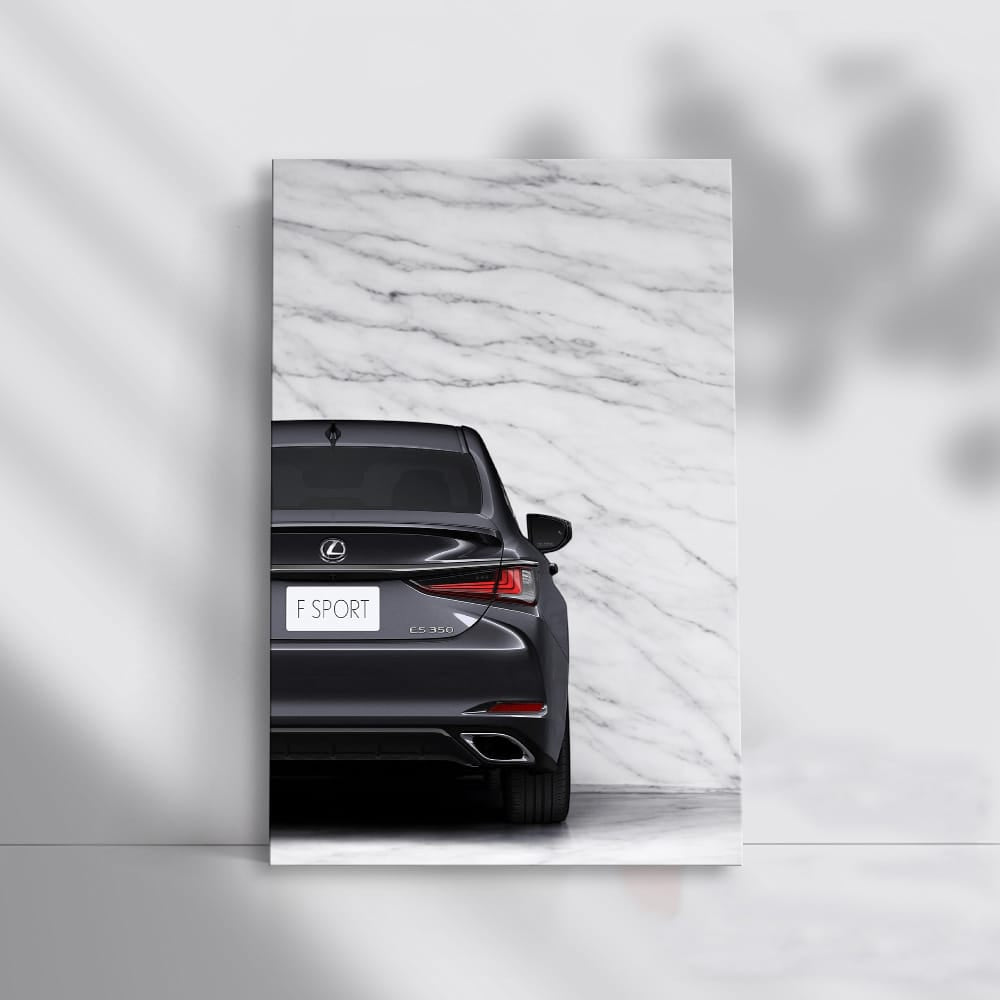 Lexus ES F SPORT in White Marble - Elegant and Sporty Ride