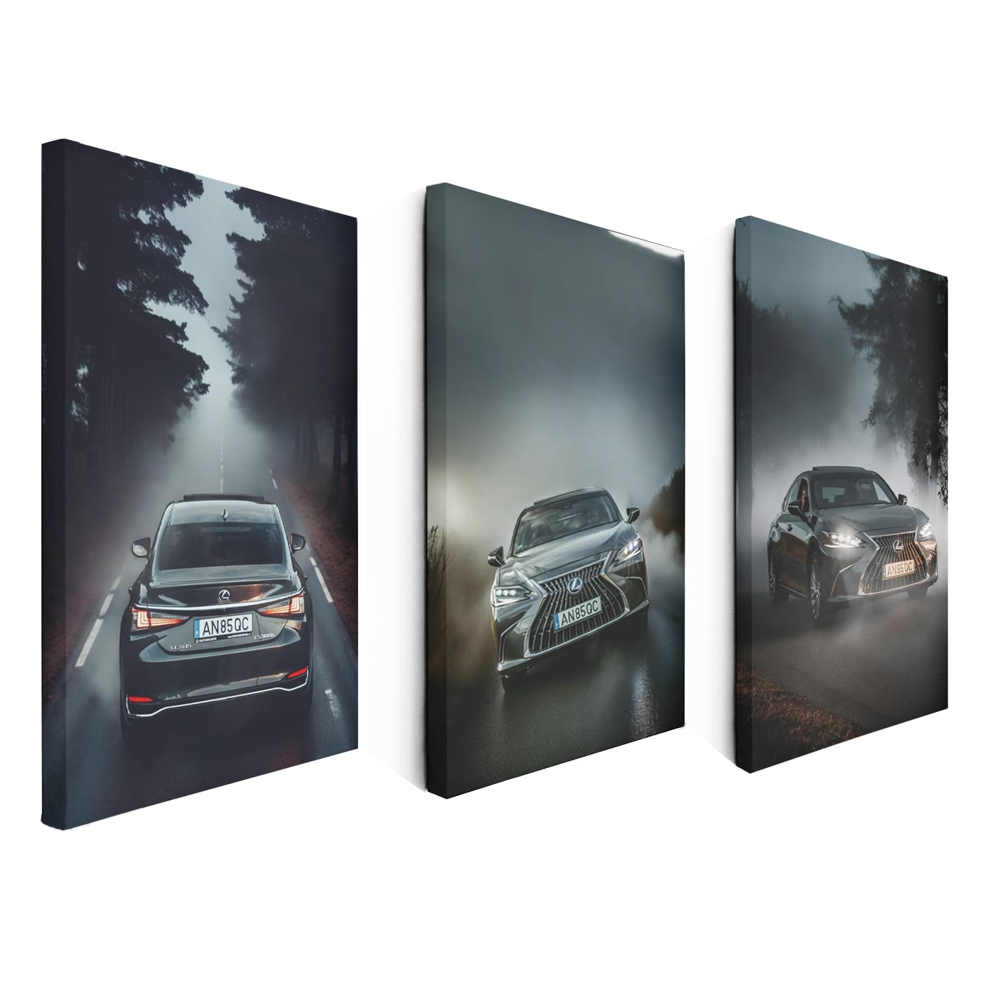 Lexus ES In The Fog Set of 3