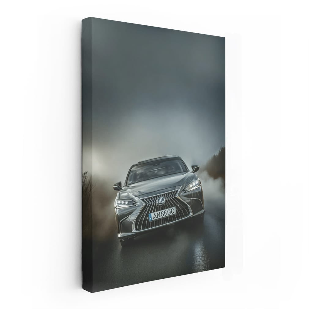 Lexus ES Enveloped in Fog - Sleek Elegance