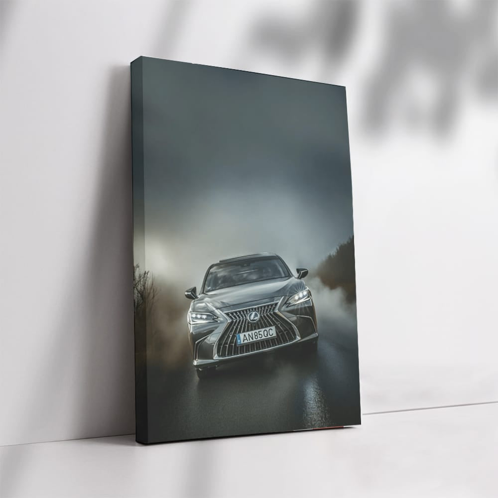 Lexus ES Enveloped in Fog - Sleek Elegance
