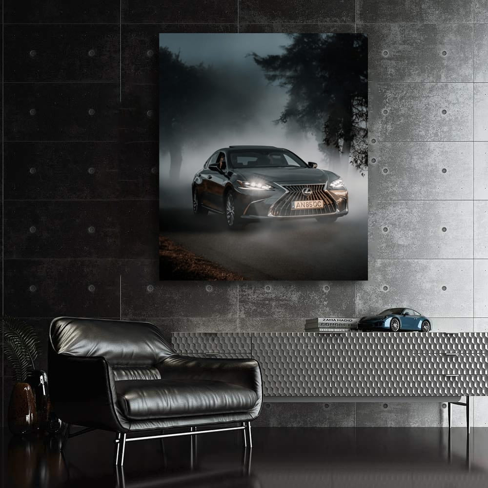 Lexus ES Amidst Mist - Elegance and Serenity