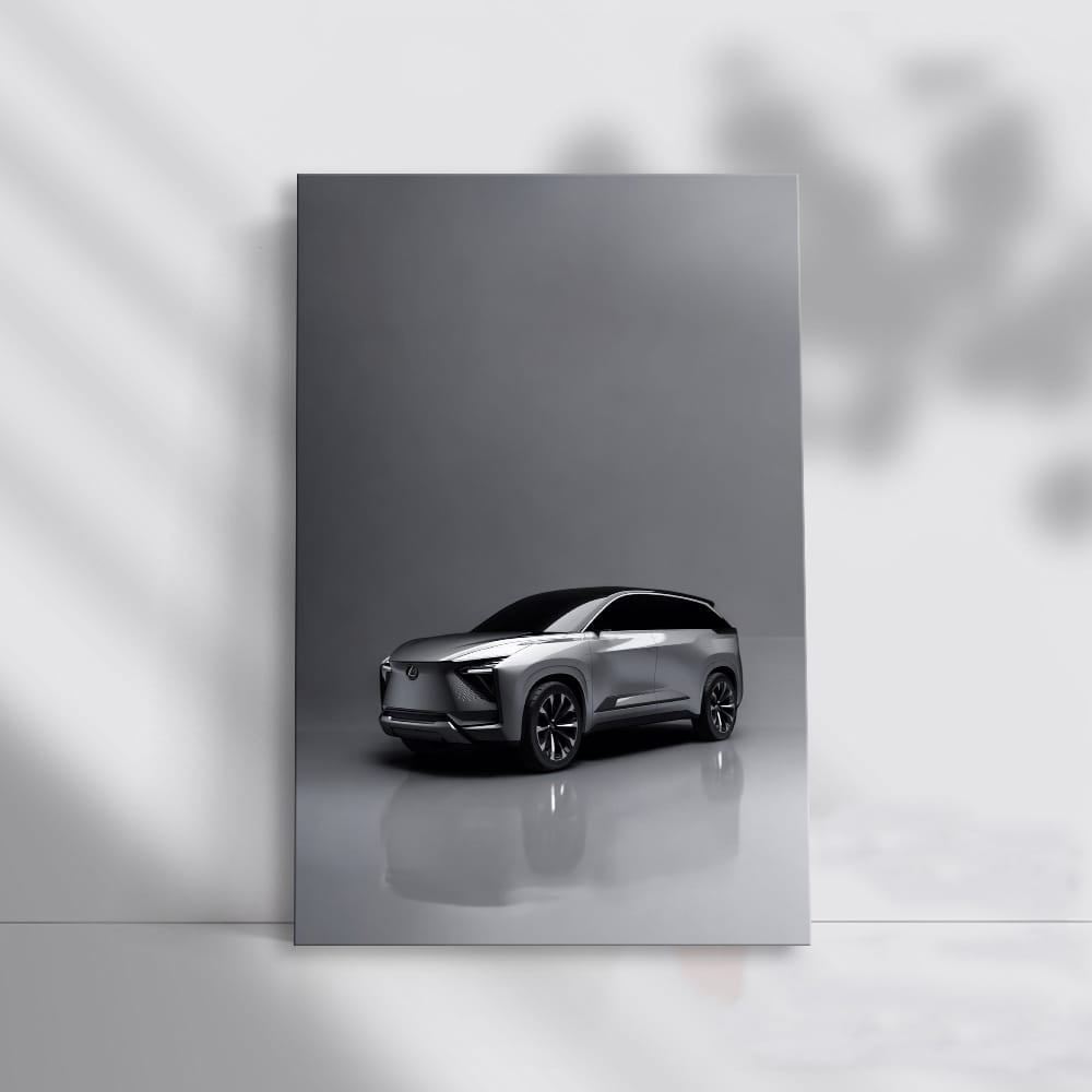 Luxurious Lexus Electric SUV in Stylish Parking Spot
