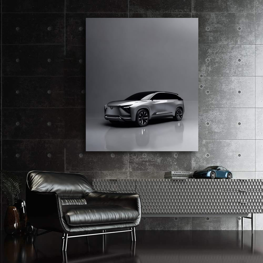 Luxurious Lexus Electric SUV in Stylish Parking Spot
