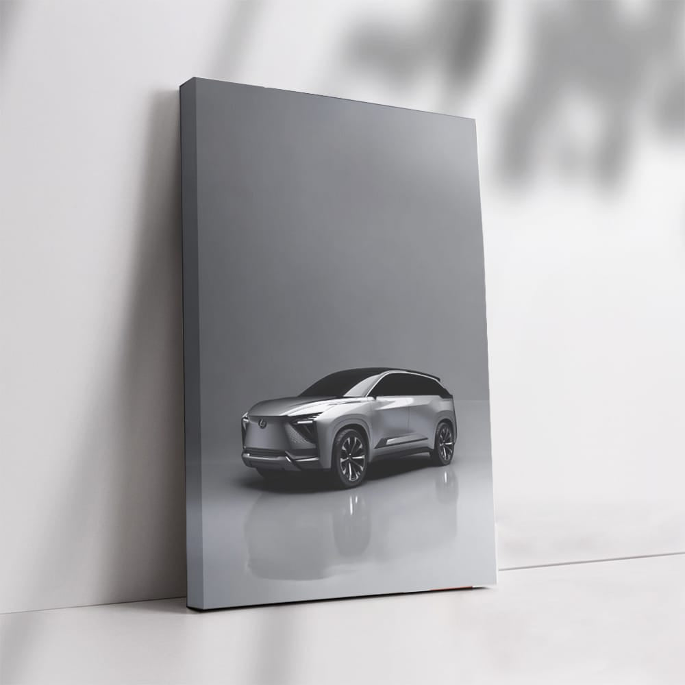 Luxurious Lexus Electric SUV in Stylish Parking Spot