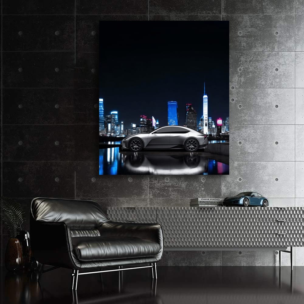 Lexus Futuristic Electric Sedan Concept - Night City Elegance