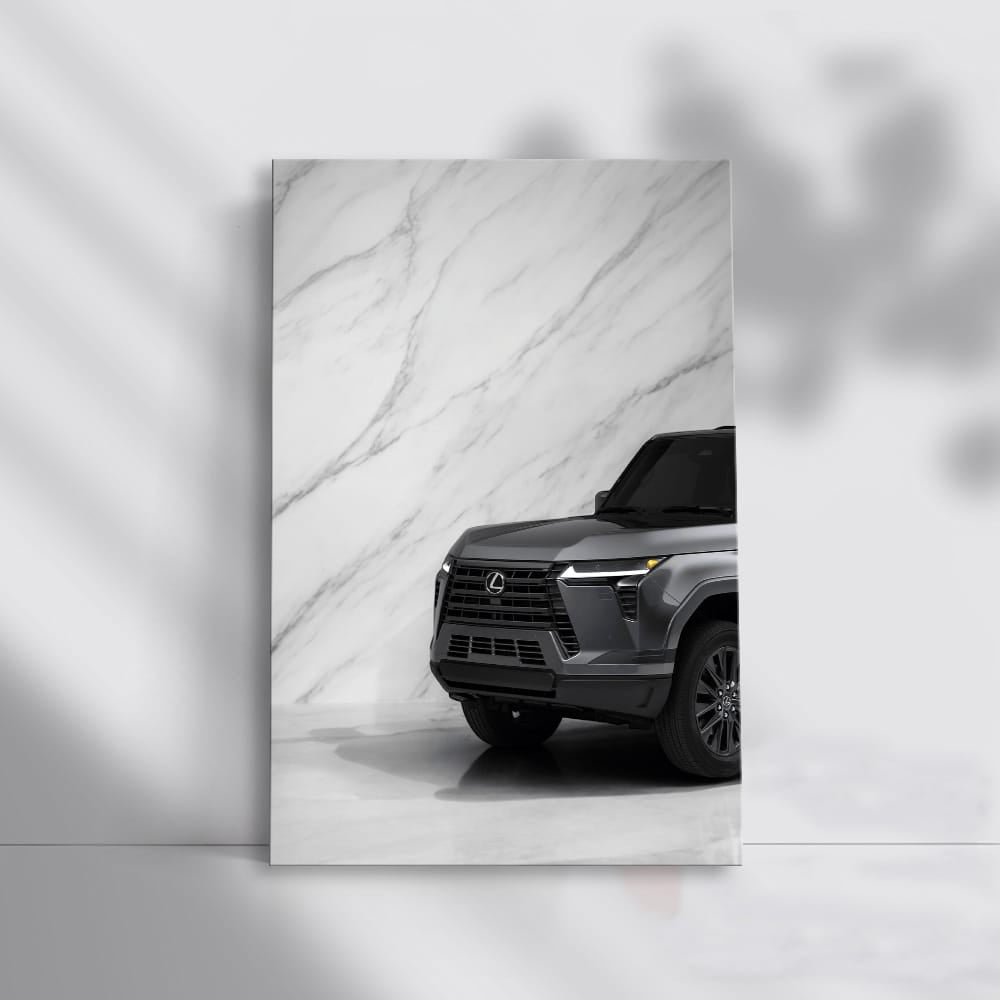 White Marble Lexus GX SUV - Elegance in Motion