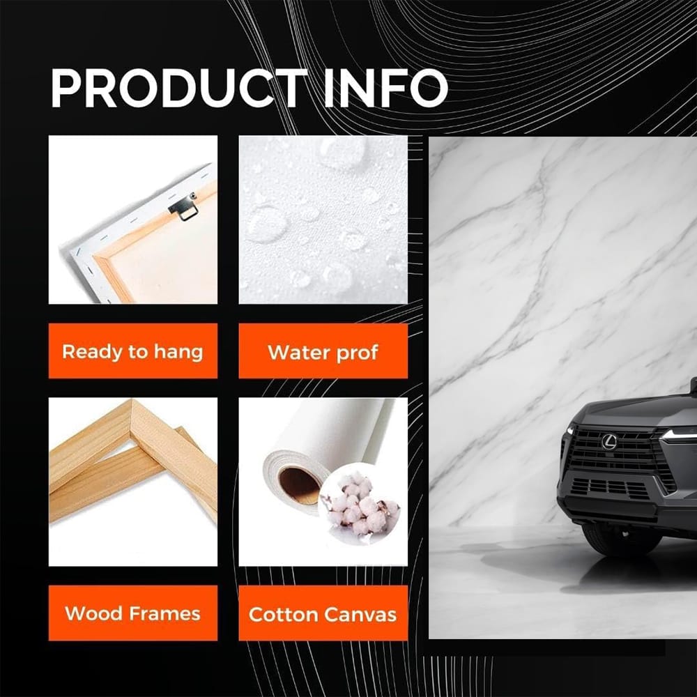 White Marble Lexus GX SUV - Elegance in Motion