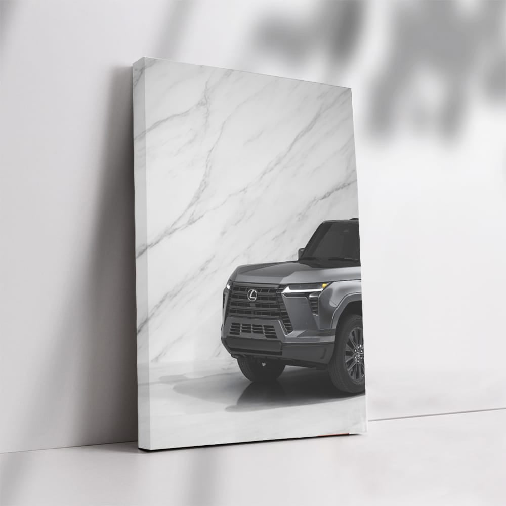 White Marble Lexus GX SUV - Elegance in Motion