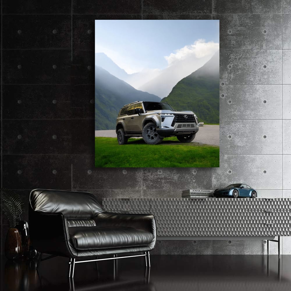 Lexus GX with Mountain Backdrop - Rugged Luxury Adventure