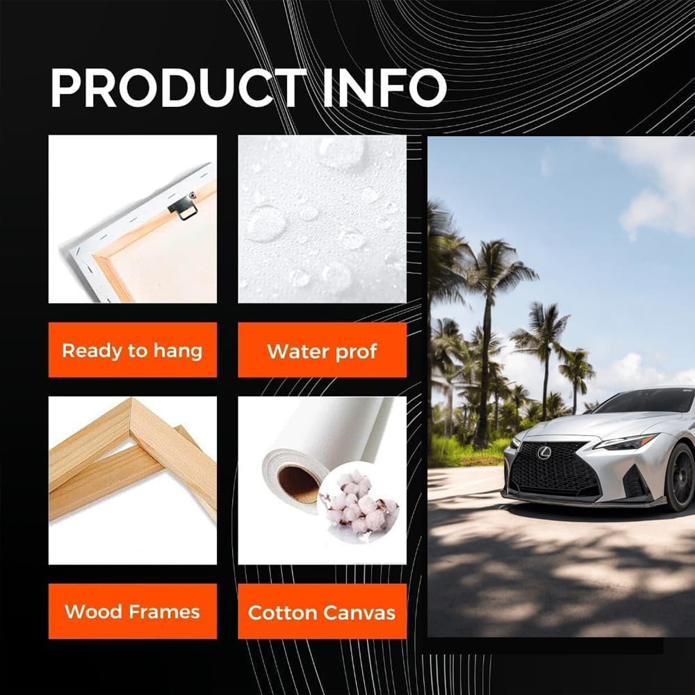 Lexus IS 500: Elegance and Power Beneath Palm Trees