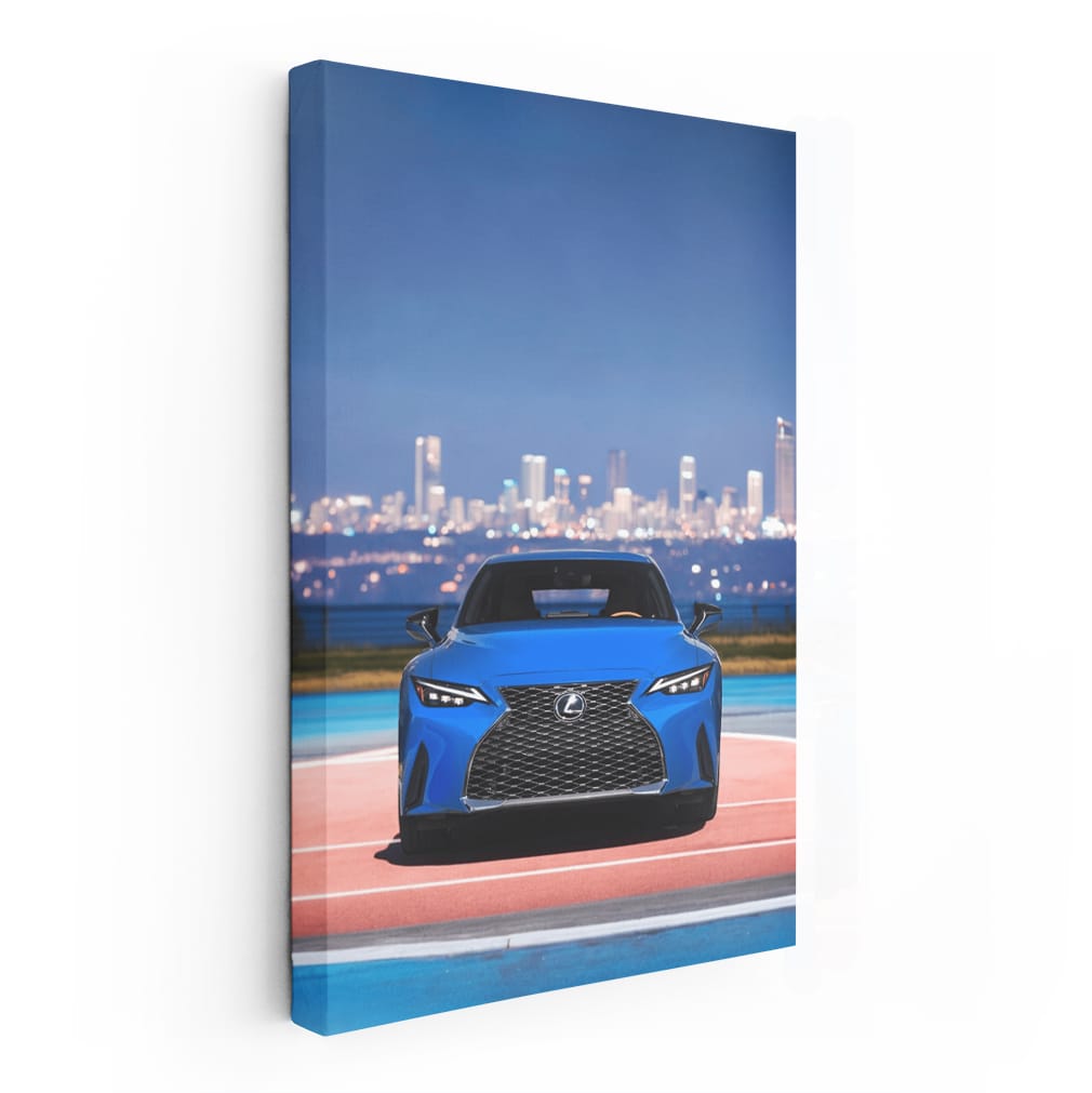 Urban Elegance: Lexus IS Amidst Cityscape - Refined Power