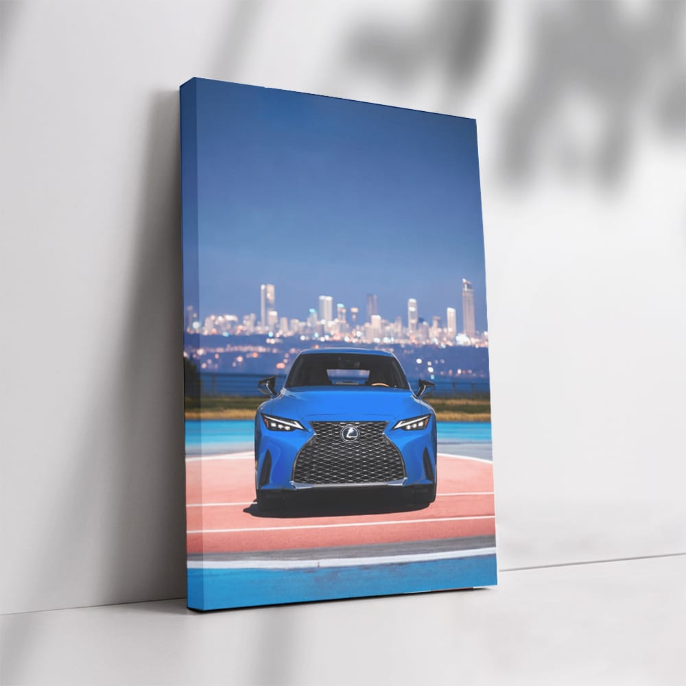 Urban Elegance: Lexus IS Amidst Cityscape - Refined Power