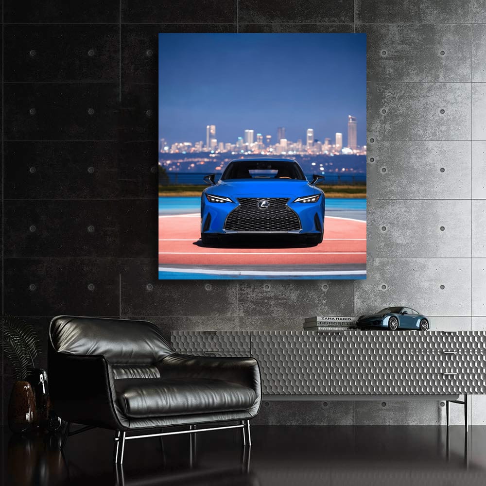 Urban Elegance: Lexus IS Amidst Cityscape - Refined Power