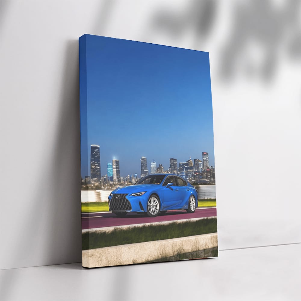 Urban Elegance: Lexus IS in Cityscape - Sleek and Sophisticated