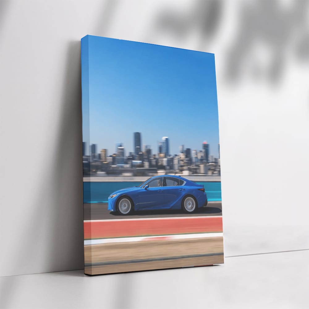 Urban Elegance: Lexus IS Shines Against Cityscape - Sleek Sophistication