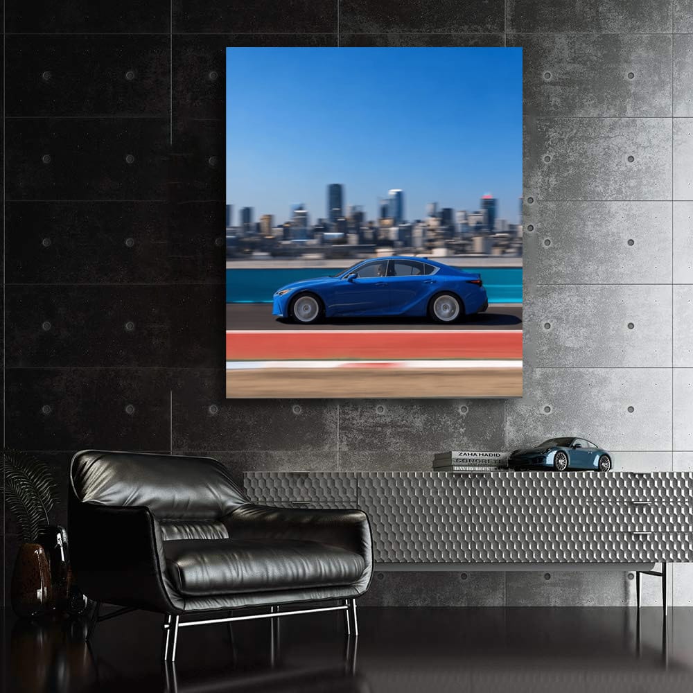 Urban Elegance: Lexus IS Shines Against Cityscape - Sleek Sophistication